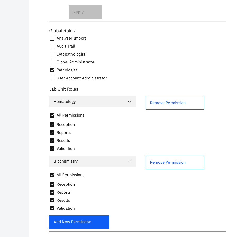 Role-based access control configuration